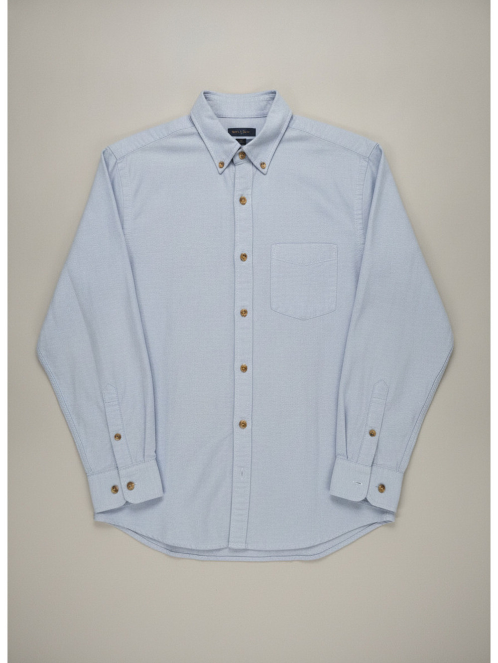 G.H. Bass & Co. Men's Button-Down Oxford Shirt Light Blue Medium